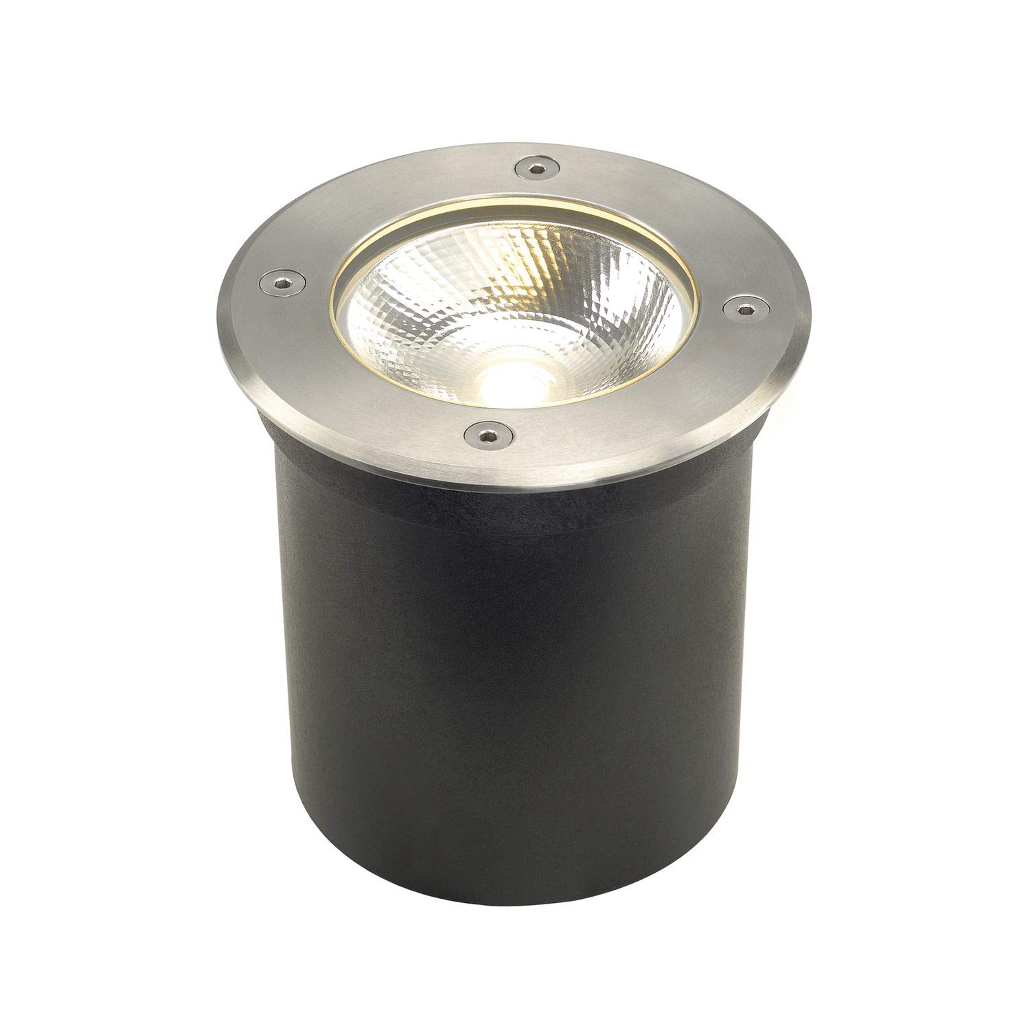 SLV Ground recessed Light ROCCI 125 / LED Spotlight for Terrace, Outdoor Spotlight, recessed lamp Garden, Ground lamp for Outdoor / IP67 3000K 8.6W 580lm Stainless Steel 120 Degrees