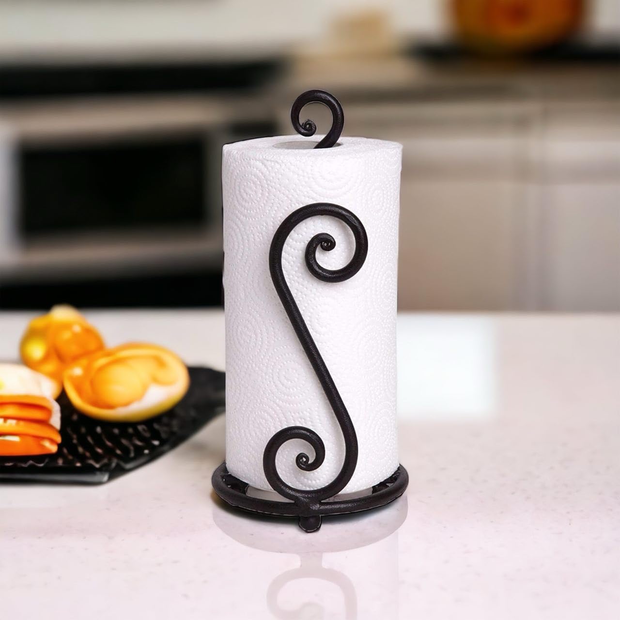 Craftize Mstore Modern Metal Paper Towel Stand - Freestanding Kitchen & Bathroom Tissue Roll Holder | Rustic Decorative Paper Towel Dispenser (Napkin-s) (B0CGD3X6R7) Amazon Price History, Amazon Price Tracker
