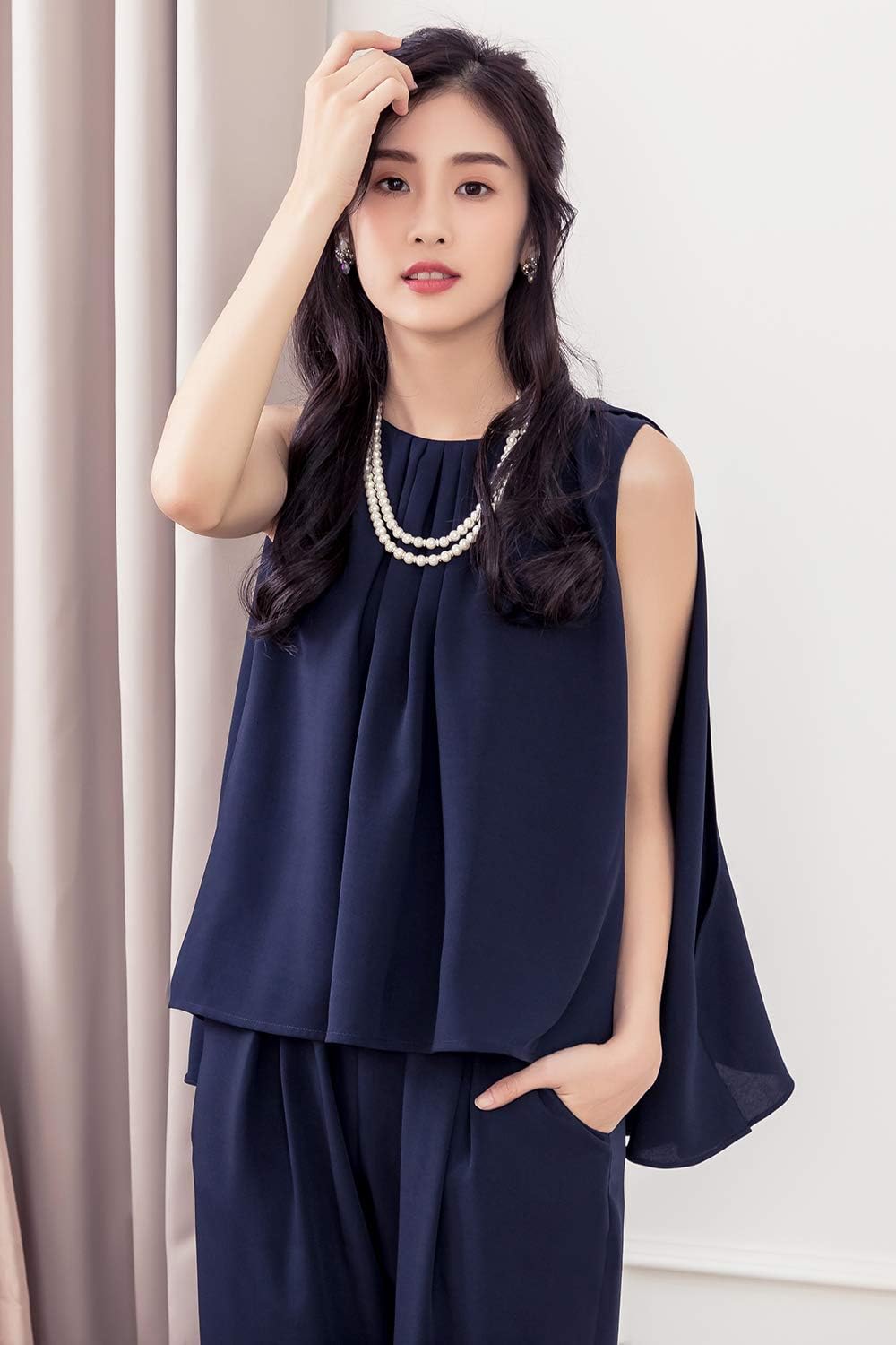 [DressStar] 結婚式 パンツスーツ 大きいサイズ パンツドレス セットアップ パーティードレス ドレス パンツスタイル パンツセット パーティー フォーマル スーツ パンツ お呼ばれ 卒業式 卒園式