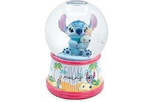 Disney Lilo & Stitch Ohana Light-Up Snow Globe Collectible