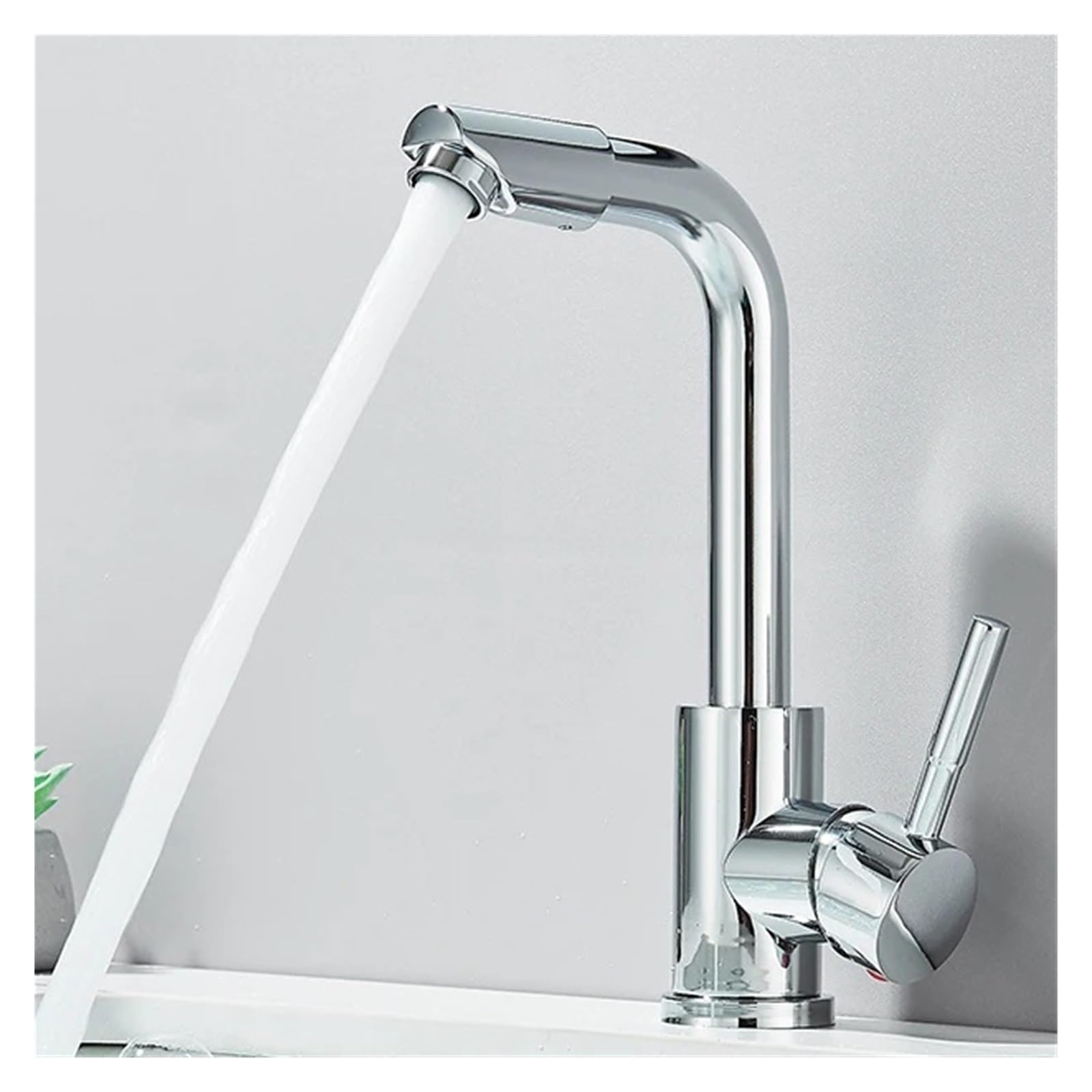 Robinet mélangeur avec buse rotative 360° pour un contrôle précis de la température de votre lavabo