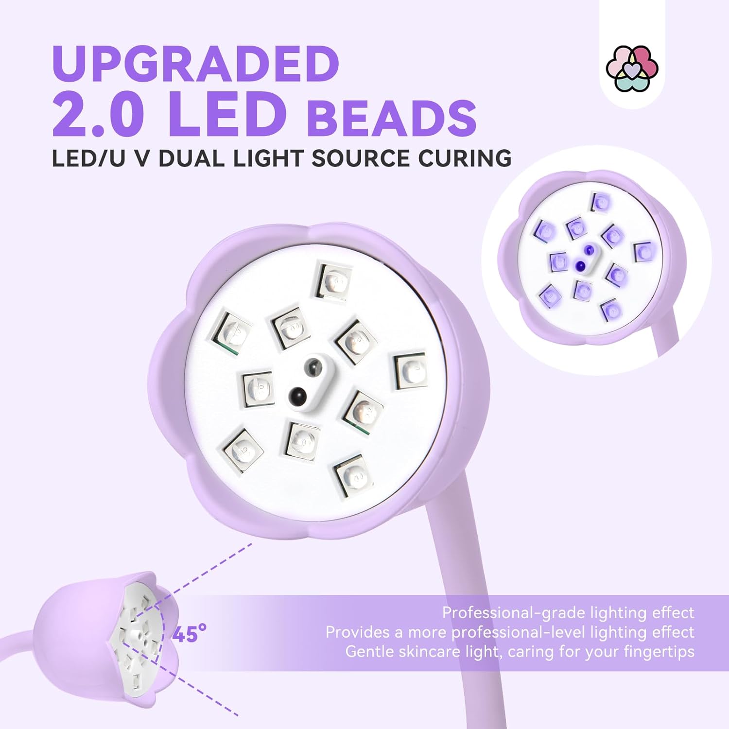 SAVILAND 30W UV Nail Lamp: Gel Lamp for Nail Polish Intellisense Flash Cure Lamp Cordless UV Light for Gel Nail Rechargeable LED Flash Cure Light Quick Drying for Nail Salon Home DIY Manicure