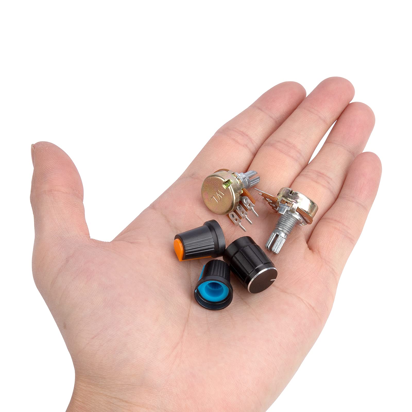 Potenziometro Rotativo B5K B10K B20K B50K B100K 3 Pin Regolabile 20 Set