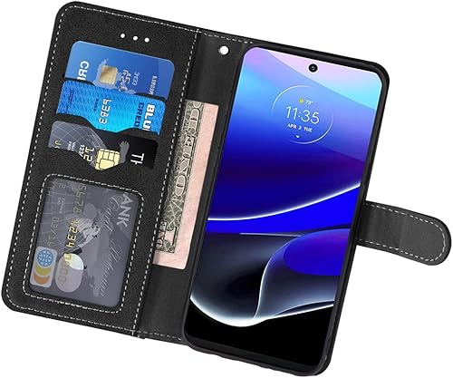 Miniatura 3 de Asuwish Funda compatible con Motorola Moto G Stylus 5G 2022 y protector de pantalla de vidrio templado, soporte para tarjetas de crédito, accesorios