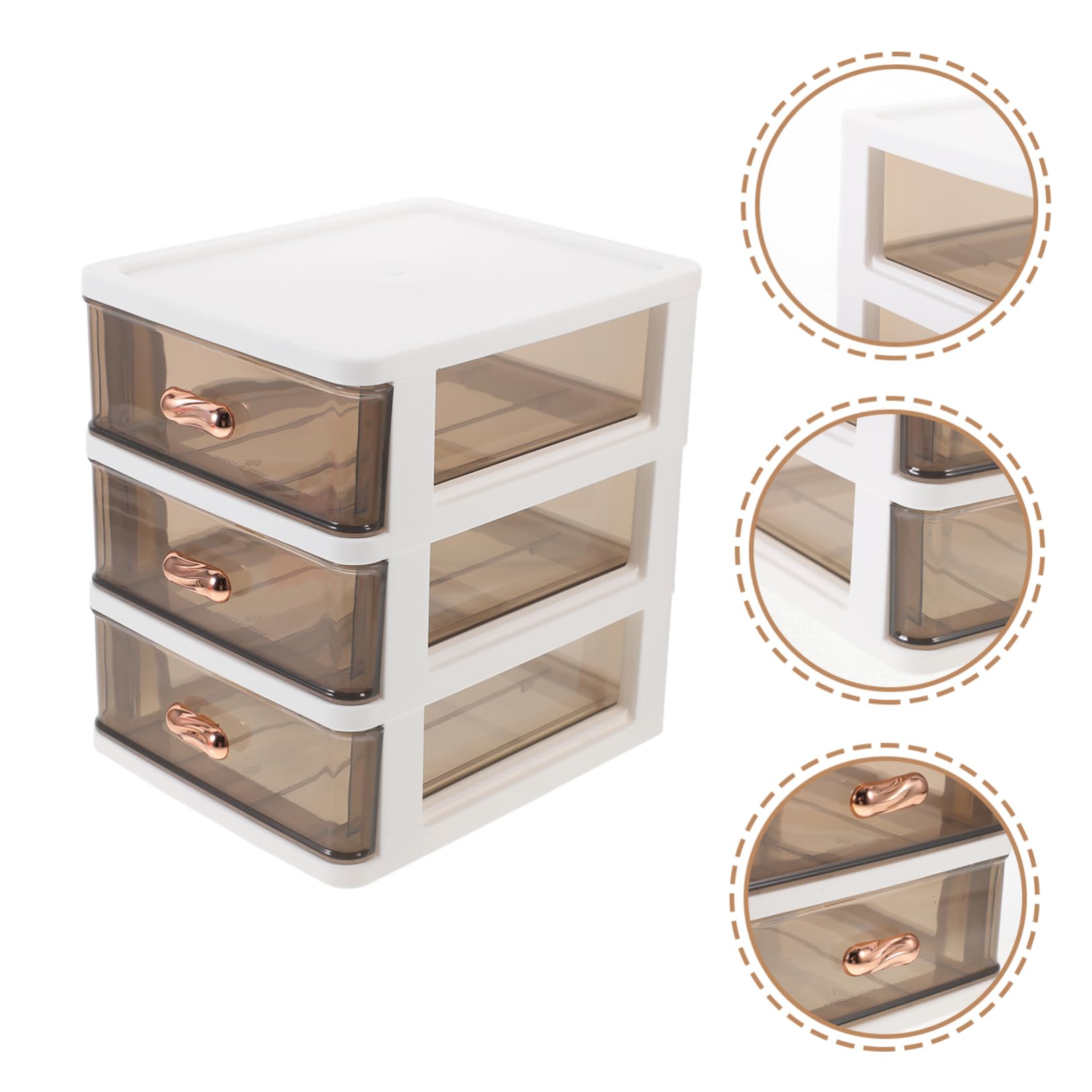 TEHAUX 2pièces Organisateur De Tiroir De Bureau Boîte De Rangement Pour Documents Rangement Compact Avec Coulissants Pour Bureau Maison
