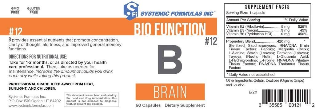 Systemic Formulas B - Brain