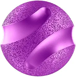 Bola Maciça Slim Ball Stark Pet, Tamanho 50mm, Brinquedo para Cães de Pequeno Porte, em Borracha Resistente Atóxica, Cor Roxo Neon