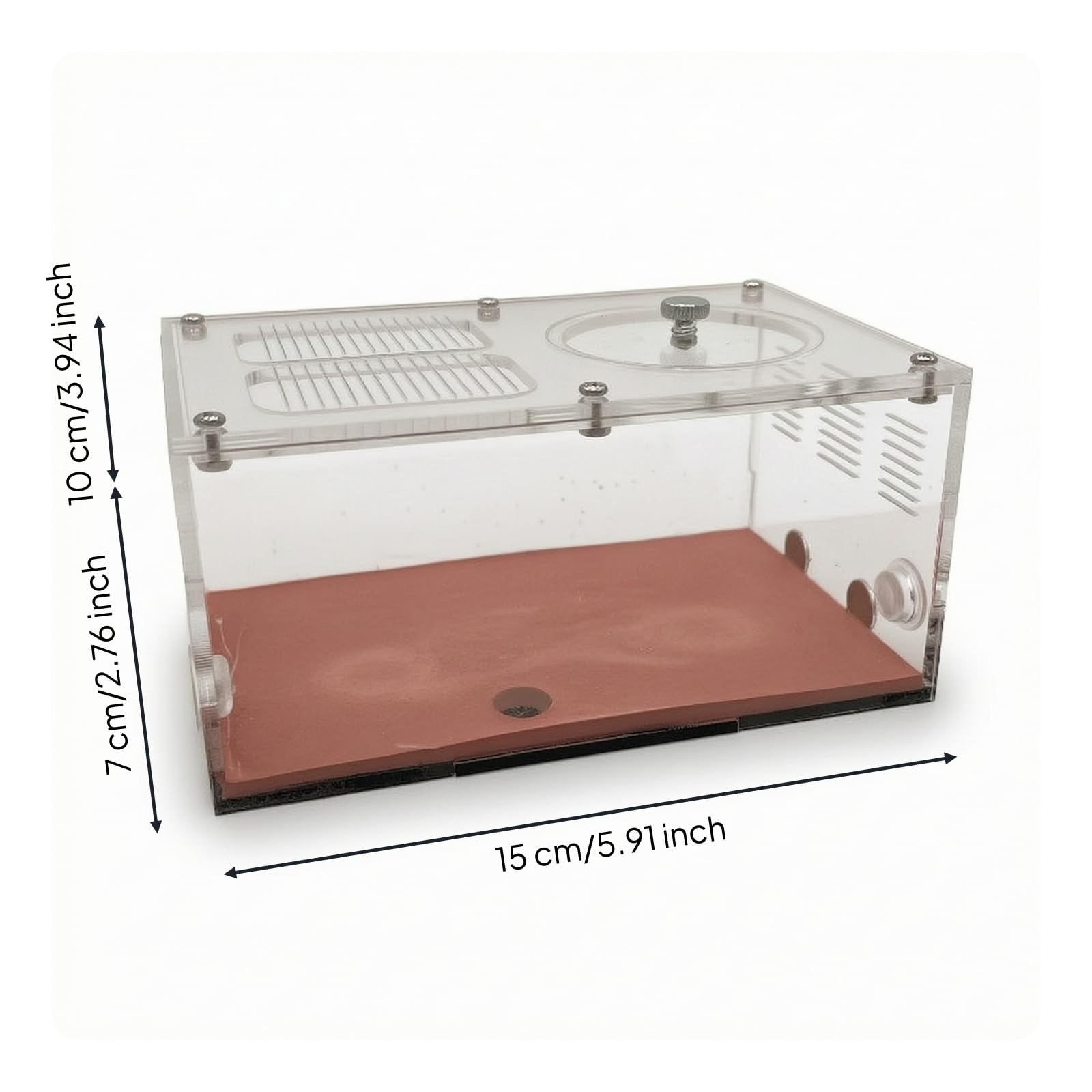 Hormiguero Modular Expandible Hormiguero Acrílico Transparente Formicario con Área Observación para Principiantes, Escuela, Área De Actividad