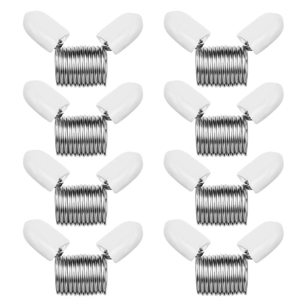Jrifedptry Bead Stopper, 8Pcs Jewelry Making Spring Bead Clamps For Jewelry Making Bead Wire Ends Jewelry Making Tool