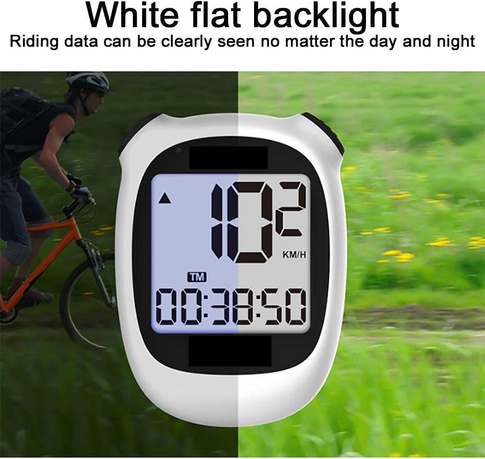 WWFAN WDX- Ciclocomputer GPS con Batteria Ricaricabile Tachimetro Retroilluminazione Impermeabile Dati dettagliati Forniture Professionali for Biciclette Misurazione della velocità (Color : Black)