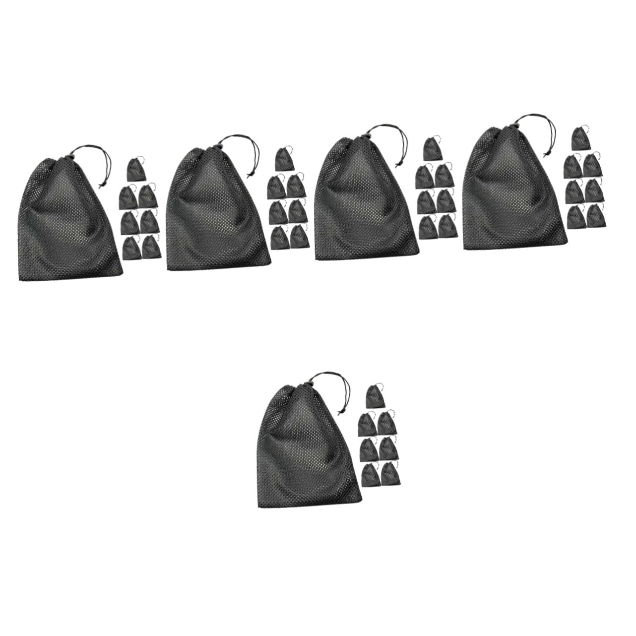 HEMOTON Bolsa De Malla para Almacenamiento con Cordón Bolsas Grandes para Ropa Sucia Bolsas De Malla para Viaje Bolsa De Malla para Ropa Delicada Bolsa De Red Bolsa De Malla Duradera