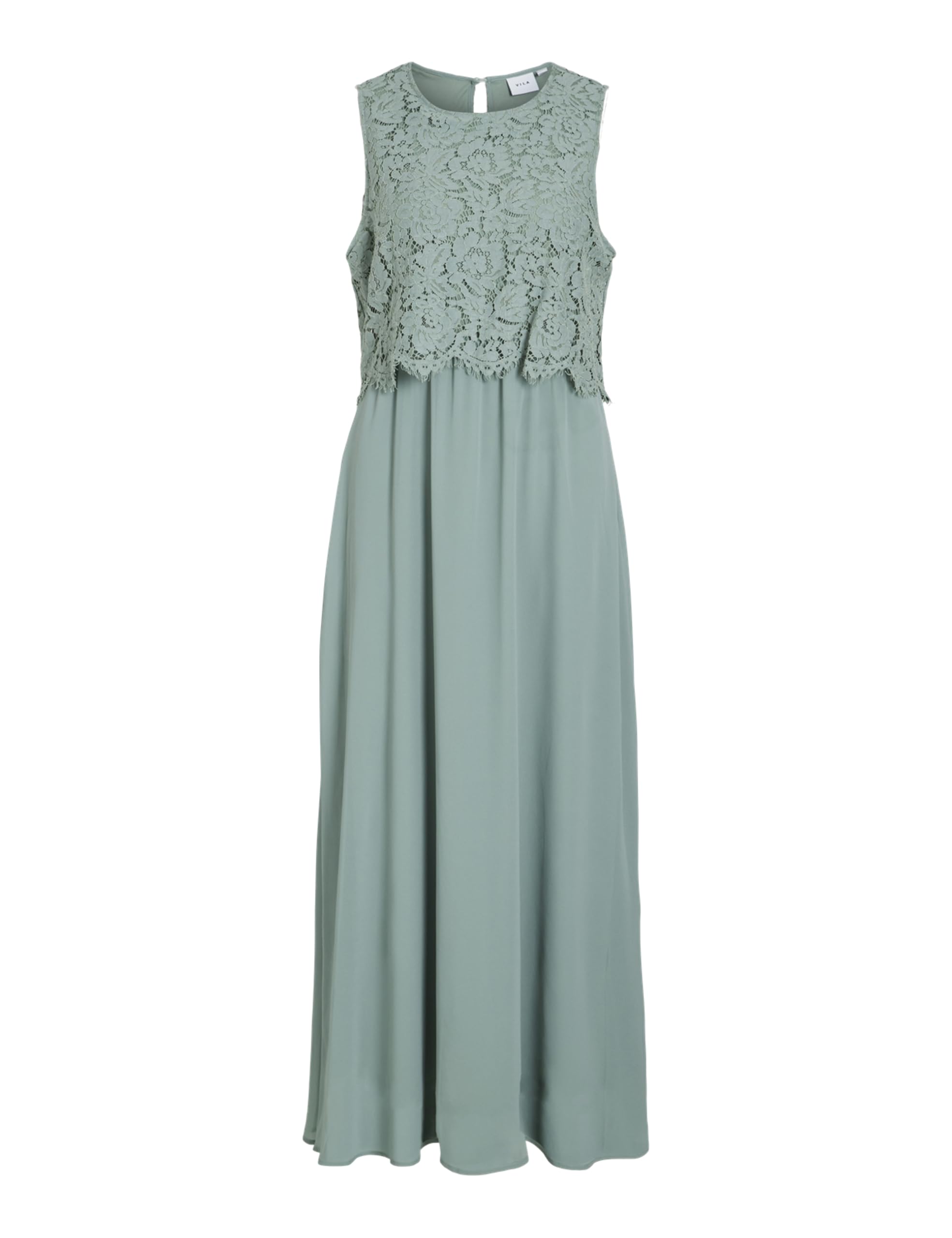 Vila Women's Vimilina Lace Dress-Noos/Dc, Green Milieu, 14