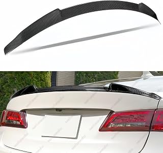 Rear Trunk Spoiler Compatible with 2015-2020 Acura TLX, Duckbill Spoiler Fits for 15-20 Sedan 4 Door, High Kick Spoiler Wing Lip (Carbon Fiber Pattern)