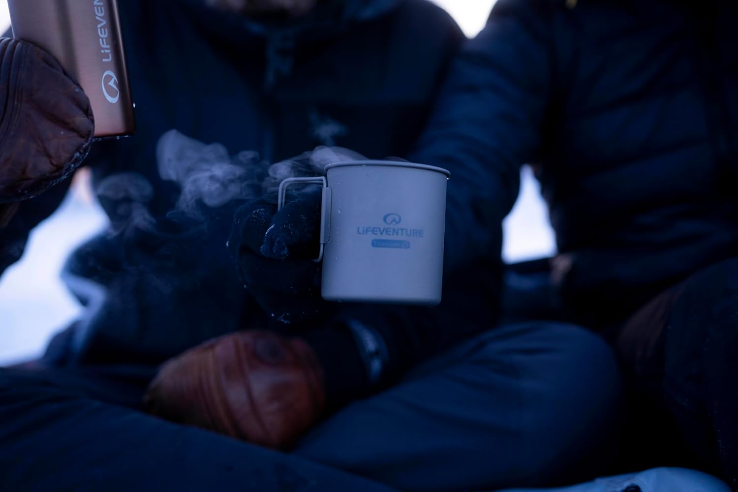 Lifeventure Titanium Mug with Folding Handle - Ultra Lightweight Cup Ideal for Camping Or Travel