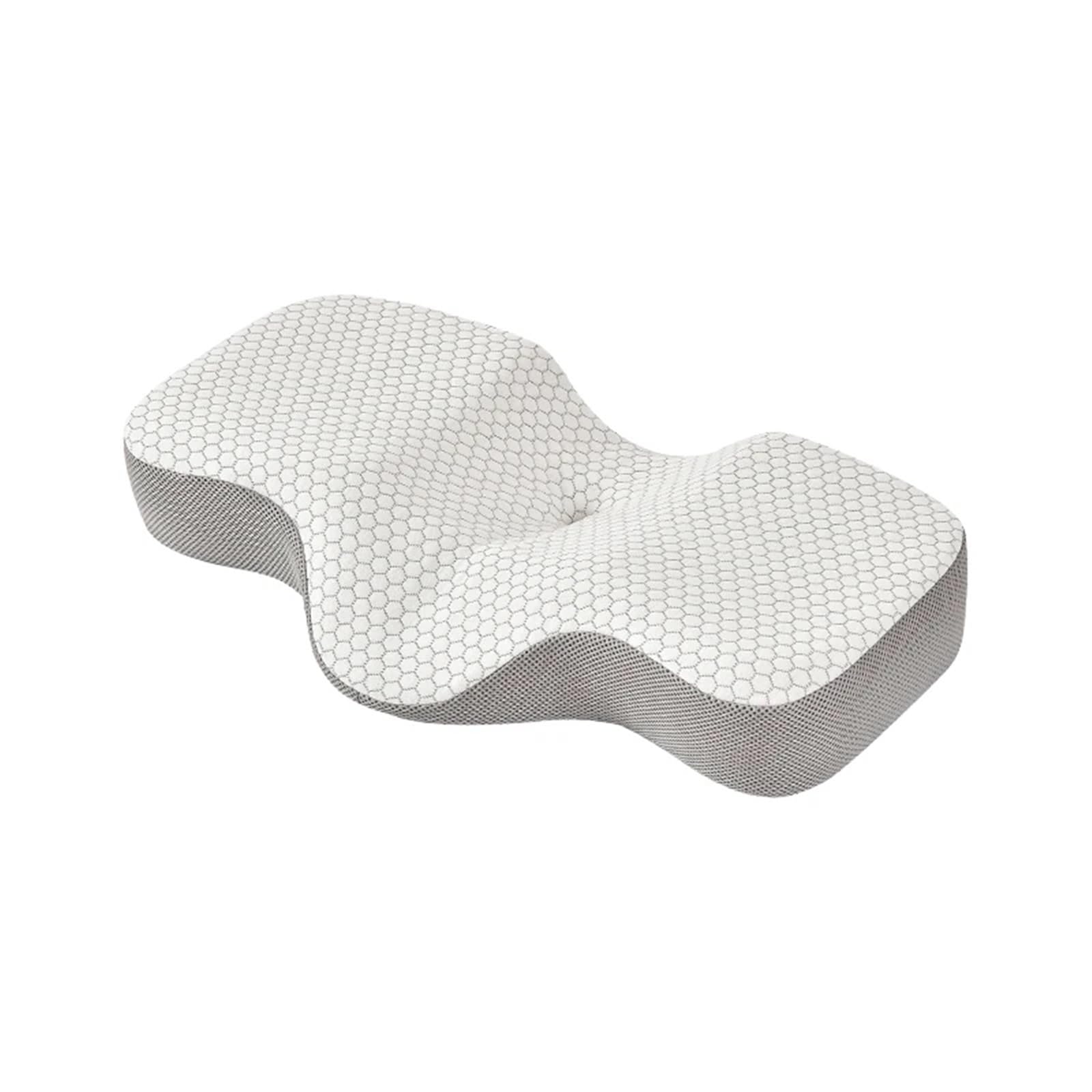 Guanciale Memory Foam Cuscino in memory foam Cuscini cervicali ergonomici for dolore al collo in ortopedici for dormire for chi dorme sul fianco(Grey)