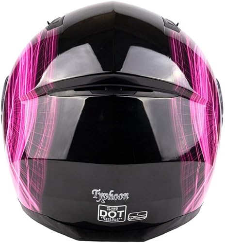 Miniatura 6 de Casco de motocicleta modular para adultos DOT con anteojos de sol retráctiles de cara completa abatibles Typhoon TH158