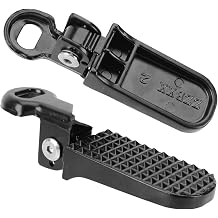 1 Pair Bike Foot Pegs, Aluminium Alloy Foldable Non-Slip Rear Foot Rest, Universal Pedals for Mountain & Folding Bicycle