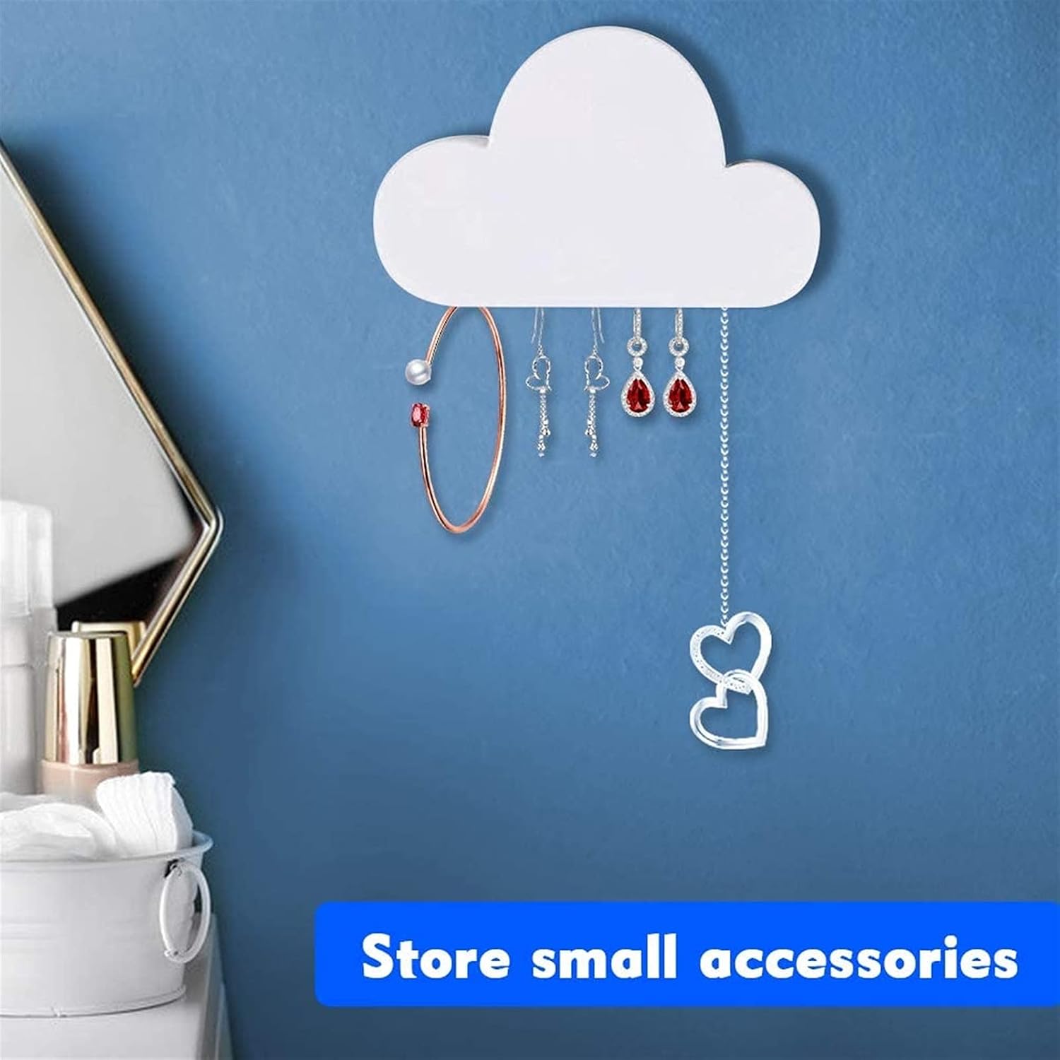 Cloud Key Hooks Space Saving Magnetic Key Hooks Hallway (Size : 1 PCS)