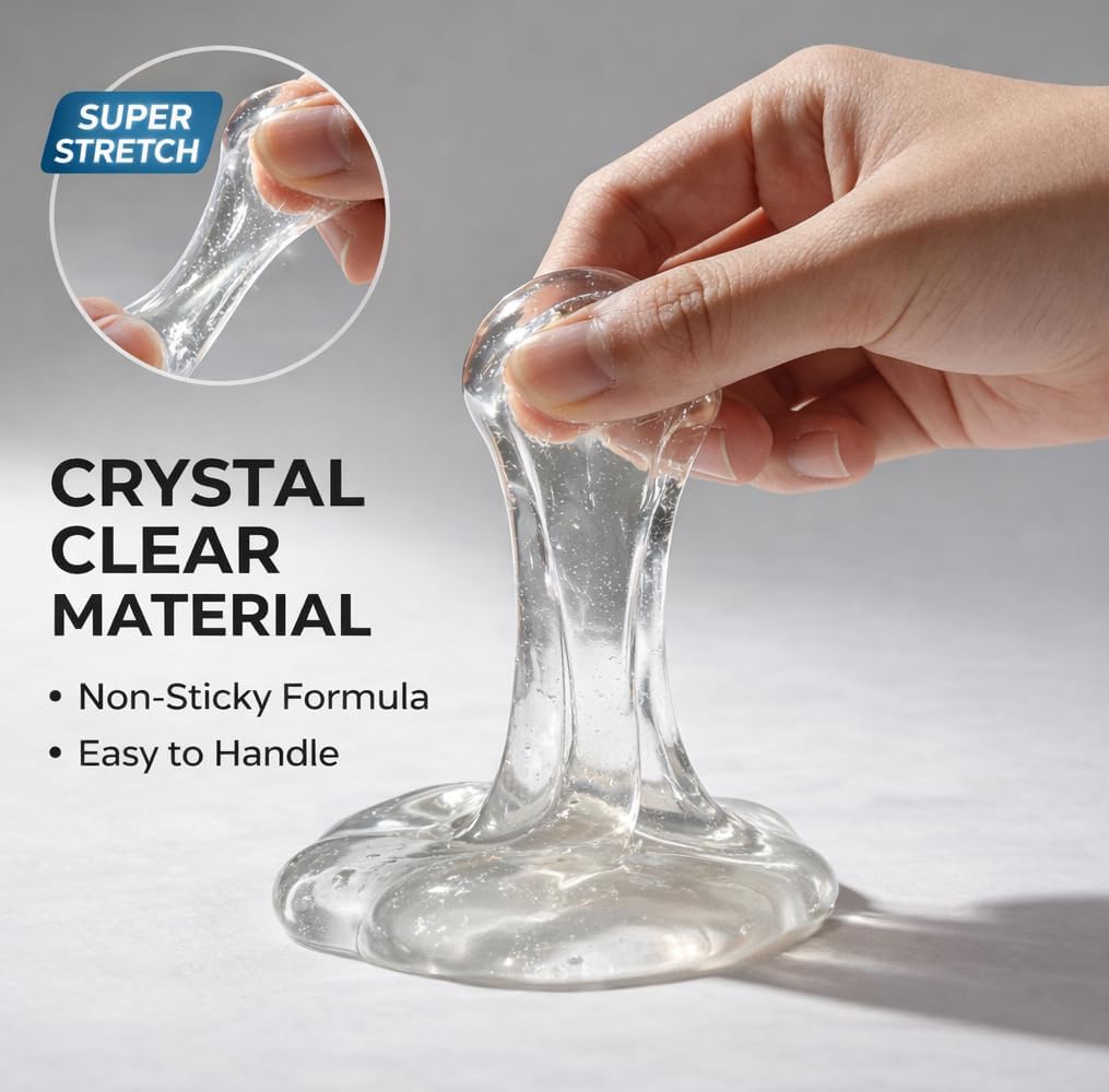 UV Clay Clear Polymer Resin for 3D Crafts, DIY Jewelry Making, Silicone Molds, UV Curing, Crystal Clear Casting, Miniature Art, and Handmade Resin Projects (8.8oz)