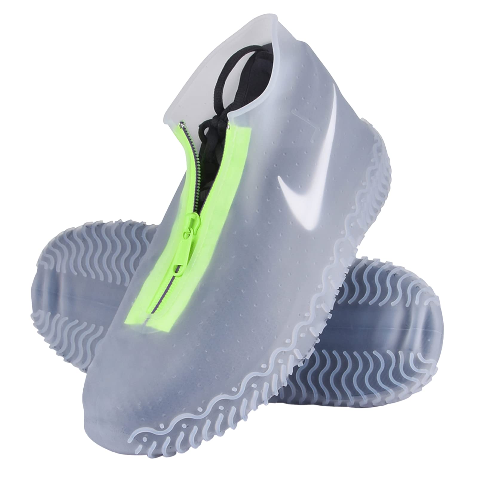 Couvre Chaussures Imperméables, Couvre Chaussures en Silicone Réutilisables avec Semelle Renforcée Antidérapante pour Les Jours Pluvieux et Neigeux pour Hommes, Femmes