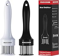 Vista 10 de Herramienta ablandadora de carne, acero inoxidable con agujas ultra afiladas, 24 cuchillas, herramienta ablandadora para ablandar carne de res