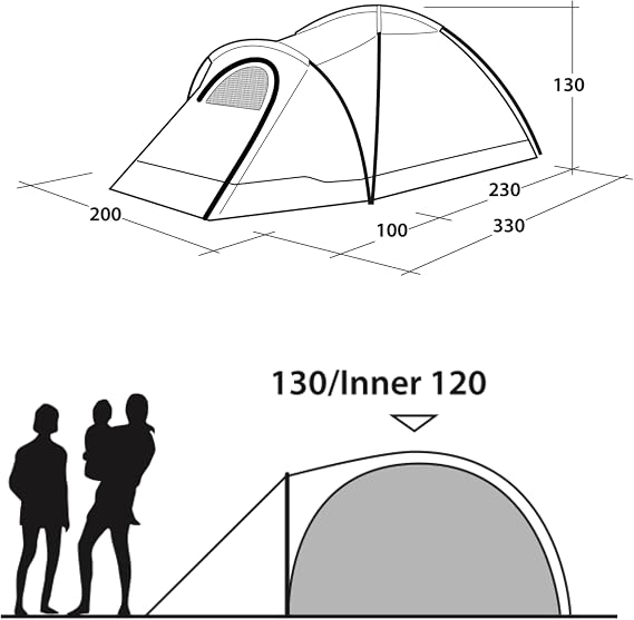Outwell Cloud 3 Tent