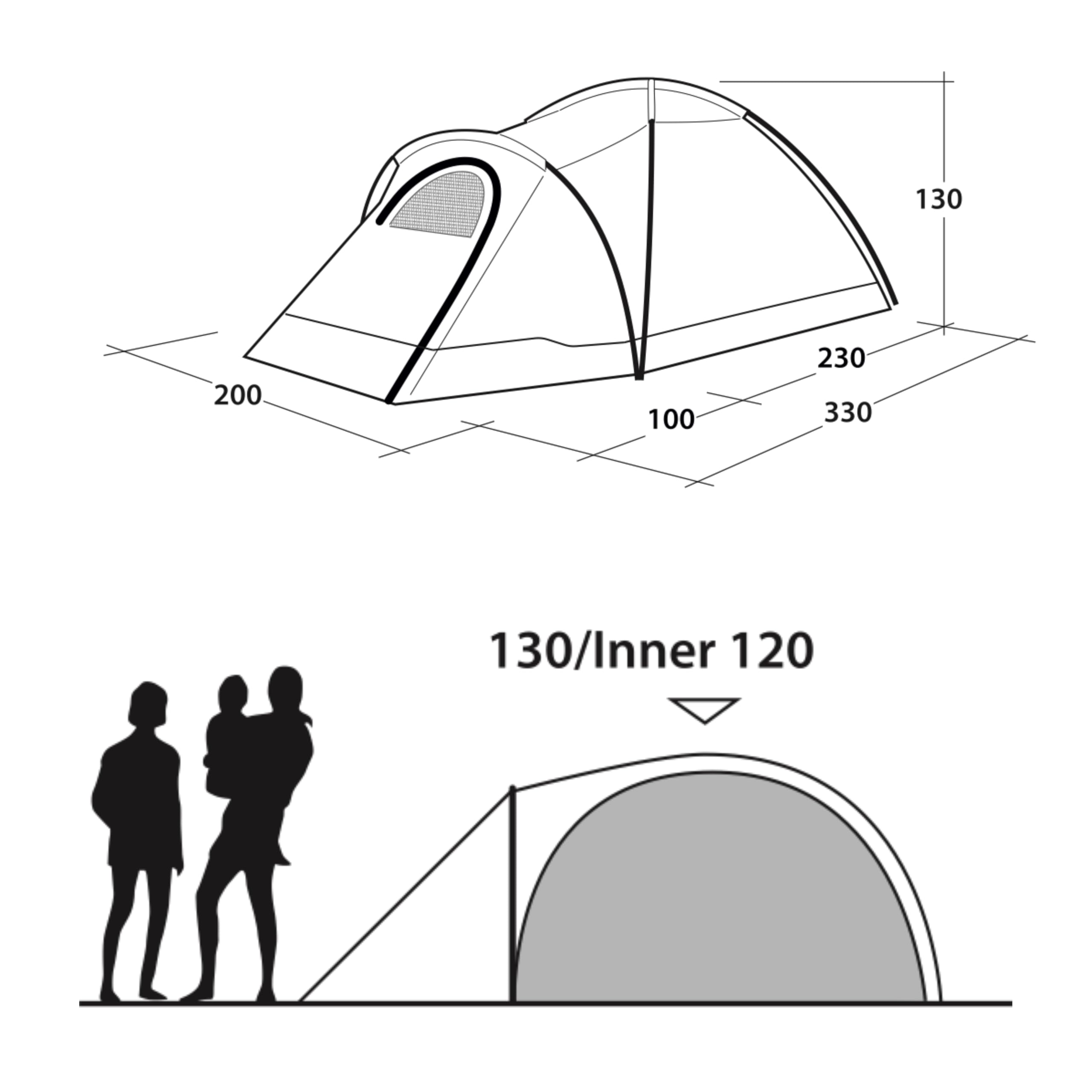 Perfektes Outwell Campingzubehör – kompakte Outdoor-Ausrüstung (144348)
