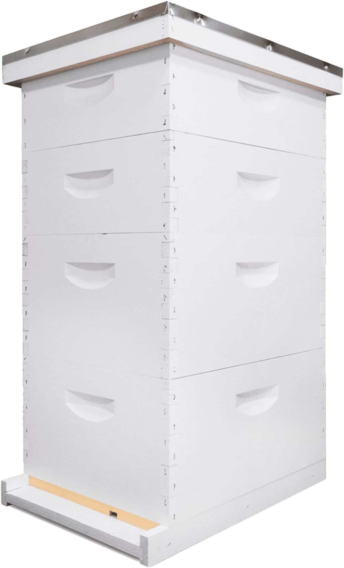 Mann Lake Beehive Kit, Fully Assembled & Painted Beginner-Friendly Bee Hive Starter Set with 40 Frames, 2 Deep Bee Boxes, & 2 Medium Supers