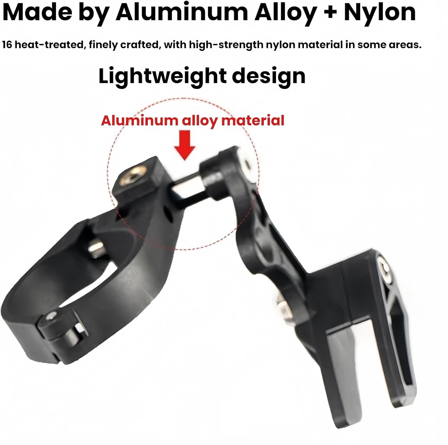 Bicycle Chain Guide, Aluminum Alloy and Nylon Construction, Adjustable Multi-Position, Lightweight Design for Road Mountain Gravel Bike Chain Container