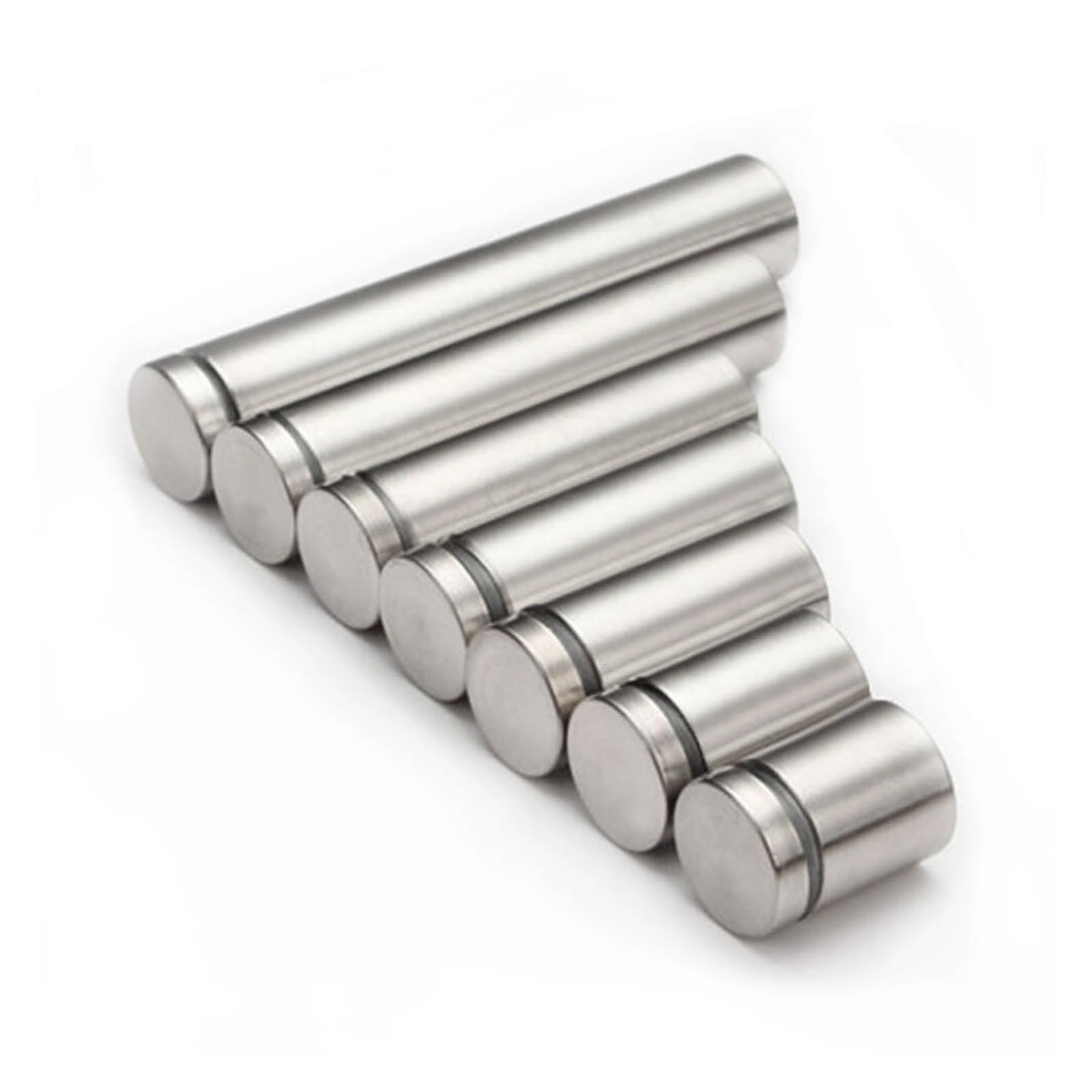Lote de 50 tornillos de fijación for carteles publicitarios de 16 mm de acero inoxidable, espaciadores for letreros.(16x40mm)