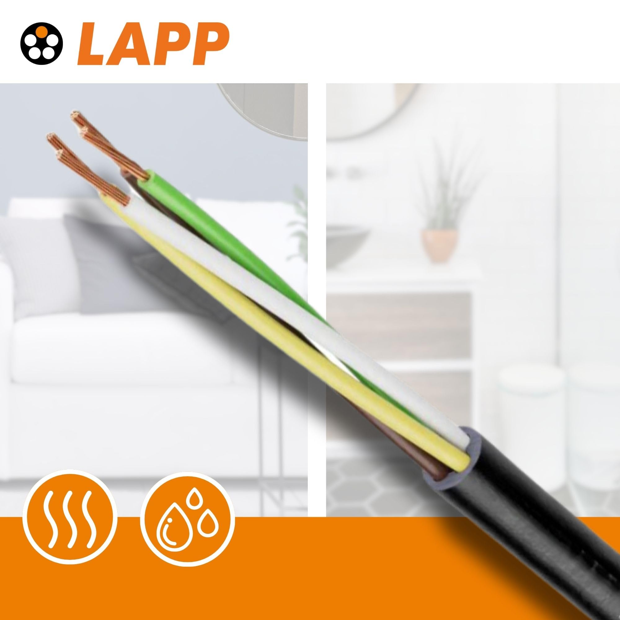 Lapp 1030220 LiYY - Cable de control de PVC (10 m, 5 x 0,25 mm², 5 hilos, 5 hilos, cable de señal, cable soldador)