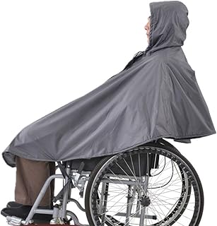NACHEN Poncho para Silla De Ruedas, Impermeable, a Prueba De Viento, Apto para Todas Las Sillas De Ruedas Normales, Cubierta para La Lluvia, para Discapacitados, Personas Mayores
