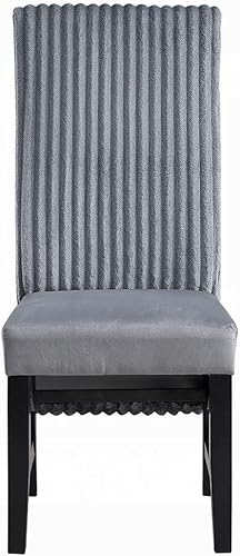 Miniatura 4 de Juego de 2 modernas sillas de comedor tapizadas, cómodas sillas laterales de madera para mesa y asientos de cocina, sala de estar, dormitorio,