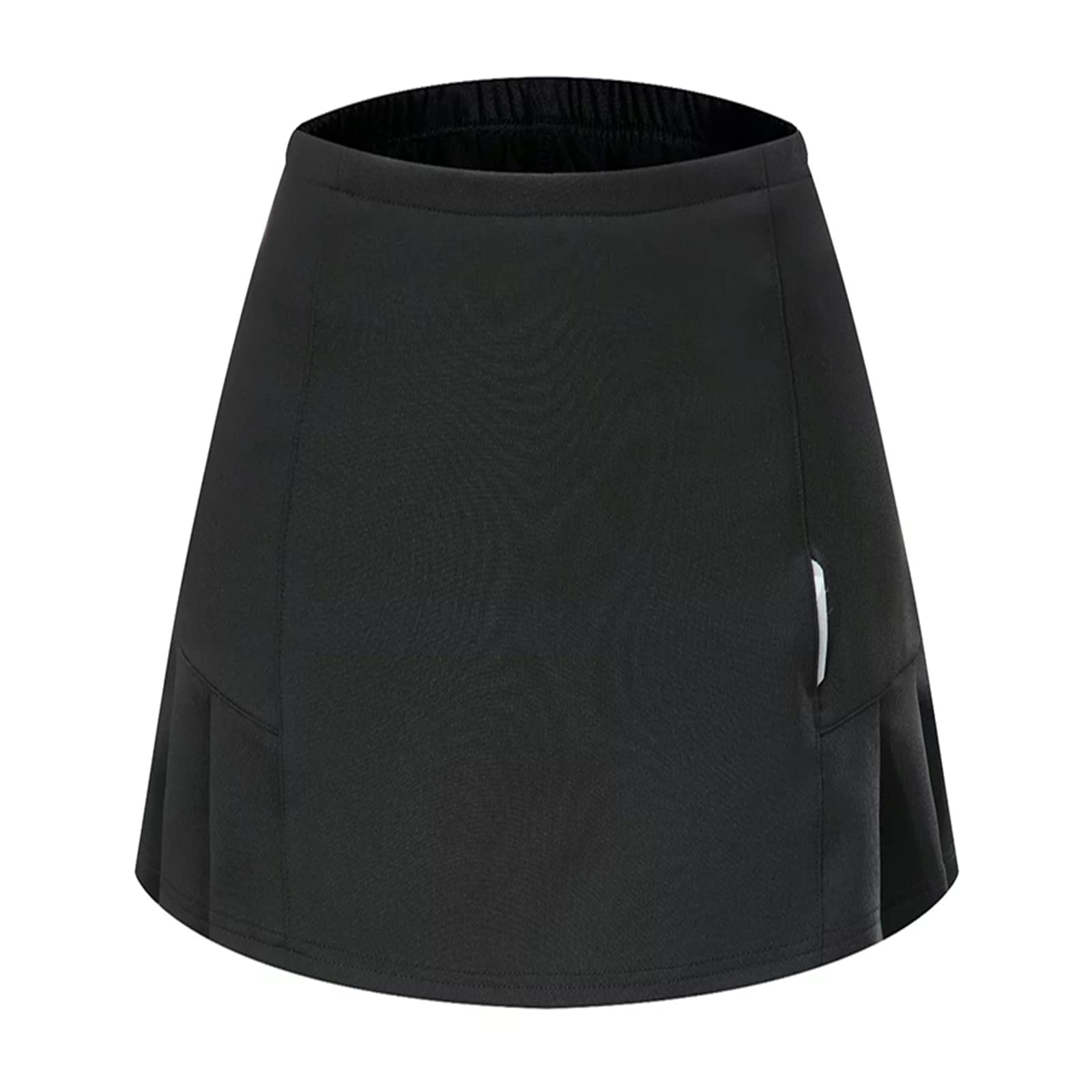Gonna da tennis Estate Tennis Gonna sportiva con pantaloncini Badminton Tennis da tavolo Donne Skorts Traspirante Golf Jogging Gonne, Nero , M