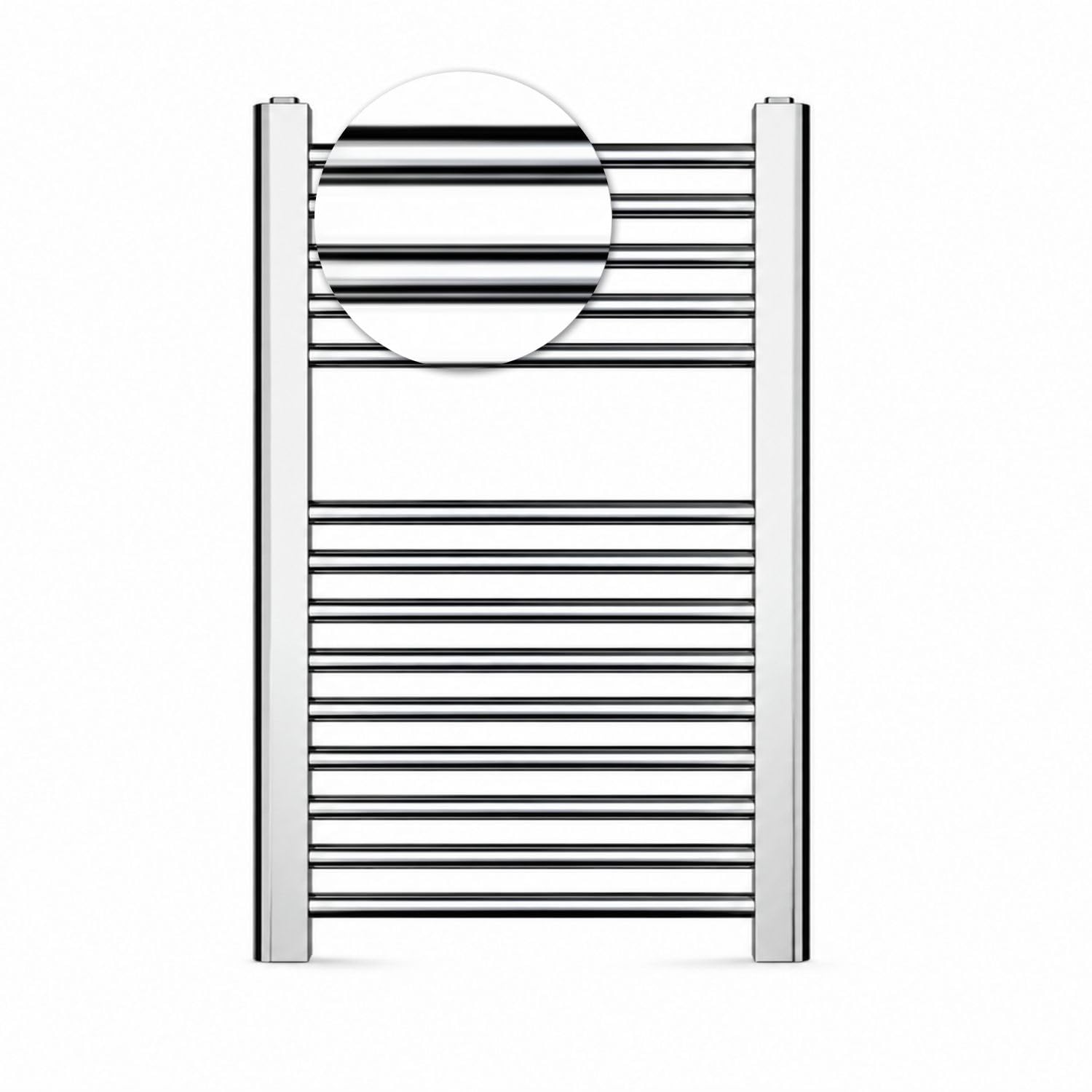 OGOMONDO Termoarredo Bagno Scaldasalviette Acciaio Radiatore Calorifero Termosifone Cromo Cromato