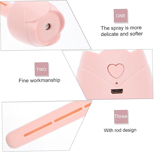 Miniatura 8 de Mini humidificador USB portátil para viajes, coche, oficina, humectador de aire silencioso, compacto y ligero, difusor de aire frío, carga USB para