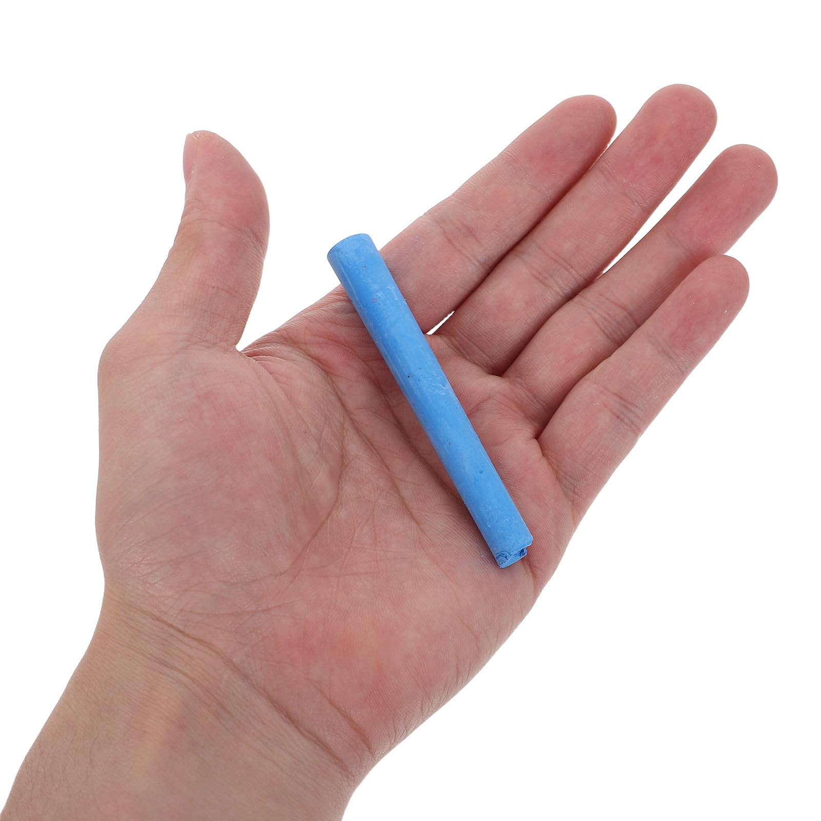 Kisangel 8 scatole di gessetti colorati per lavagna - Gessos a bassa emissione di polvere per aule scolastiche, materiale didattico, scrittura o pittura fluide, blu, 3x0,4"