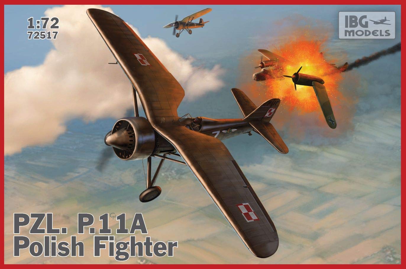 IBG Models 72517 PZL P.11a 1:72 Aircraft Model Kit