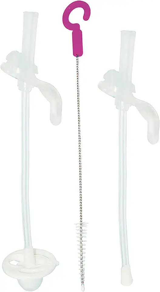 B.Box Sippy Cup Straw Pack: Includes 1 Straw, 1 Straw With Weight, 1 Cleaning Brush | Fits B.Box Sippy Cups