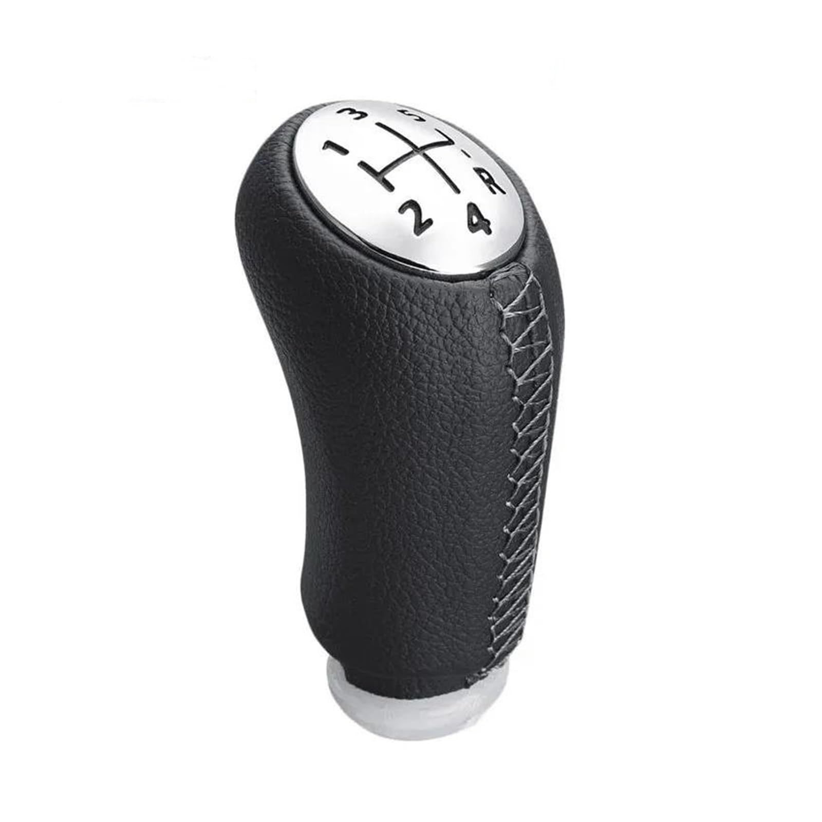 Cavinbdz Matte Grey Stitch For Renault For Scenic Ii Mk2 For Megane 2 Mk2 Mk For Clio Iii Mk3 Mt Gear Shift Knob Shifter Stick Headball Pen Manual Gear Shift Knob(Matte Grey Stitch)