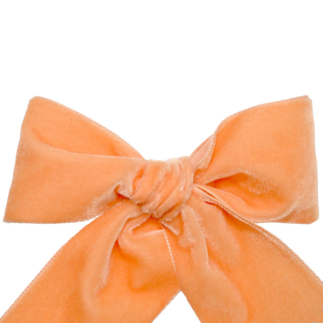 Morex Ribbon Nylvalour Swiss Velvet tessuto, 3,8 cm x 11 m, albicocca