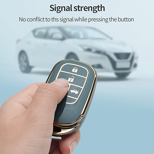 Miniatura 5 de Funda para llavero Honda para llave inteligente Accord Civic HR-V CR-V Pilot Sport SI EX EX-L Touring 2022 2023 2024 (azul)