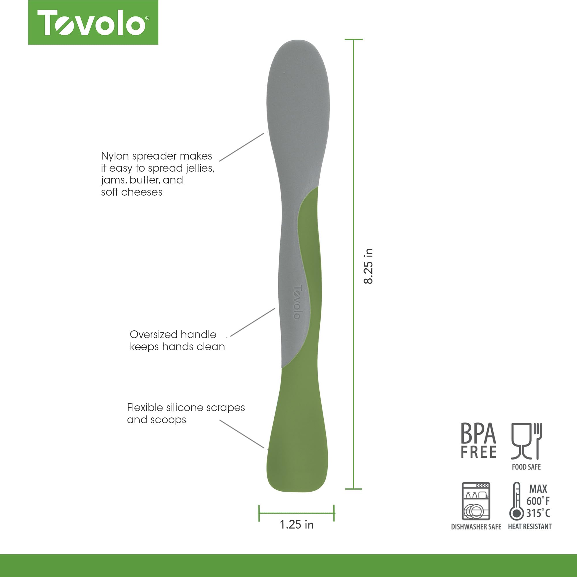 Tovolo Mini Scoop krojenie, rozprowadzanie i skrobanie, pesto