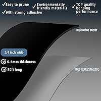 Vista 29 de Bandas de borde de melamina, rollo de chapa de 1/2 pulgada x 25 pies de borde blanco pre-pegado, cinta de madera real para reparación de gabinetes