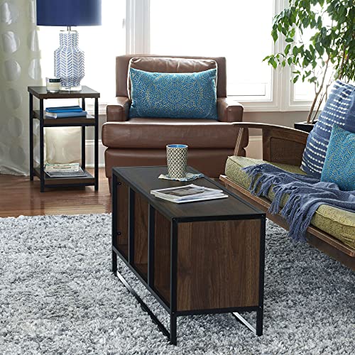 Household Essentials Walnut Cubby Coffee Table #TOP7