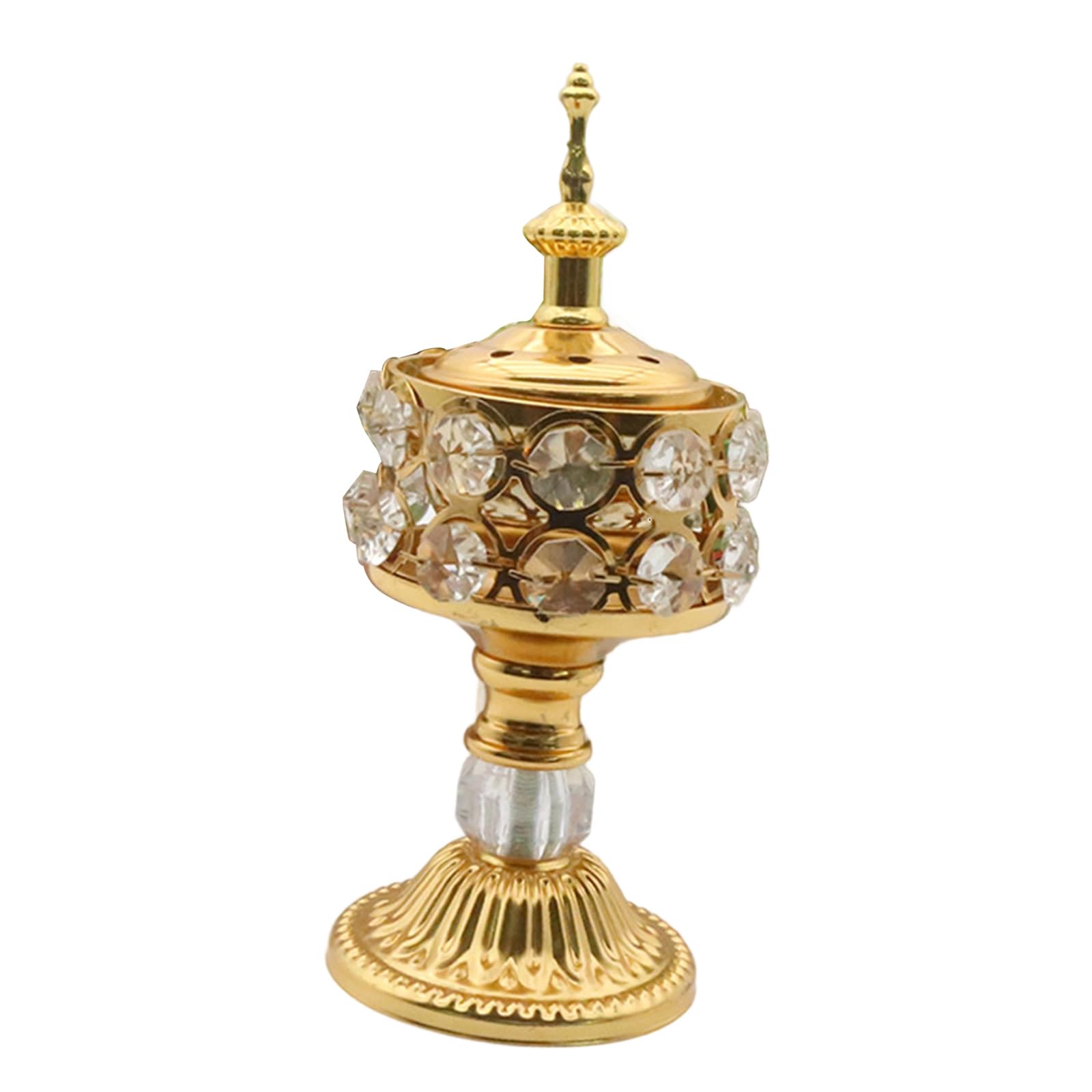 Jazuaiao Vintaged Type Metal Frankincense Stand for Home Spa Aromatherapies Easy Storage Holder Frankincense Charcoal Stand
