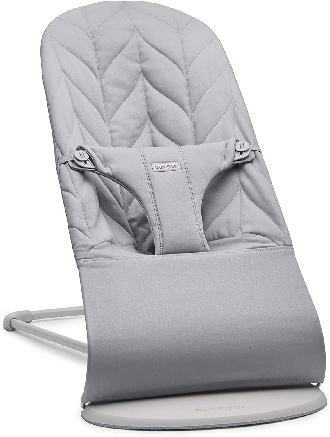 BabyBjörn Sdraietta Bliss, Tessuto, Trapunto a petalo, Grigio chiaro
