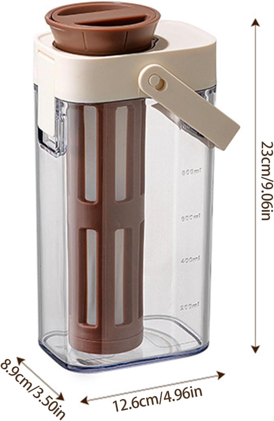 1000ml Cold Brew Coffee Maker With Filter Leak Proof Large Capacity Teas Container With Handle For Home Office Use Office Use Cold Brew Glass Pot