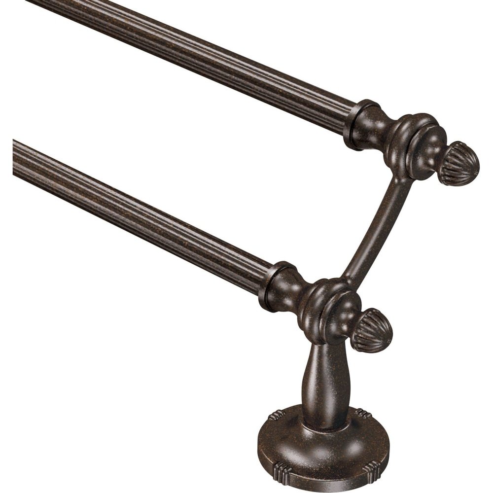 Moen DN0822ORB Gilcrest Double Towel Bar, Oil Rubbed Bronze, 24-Inch