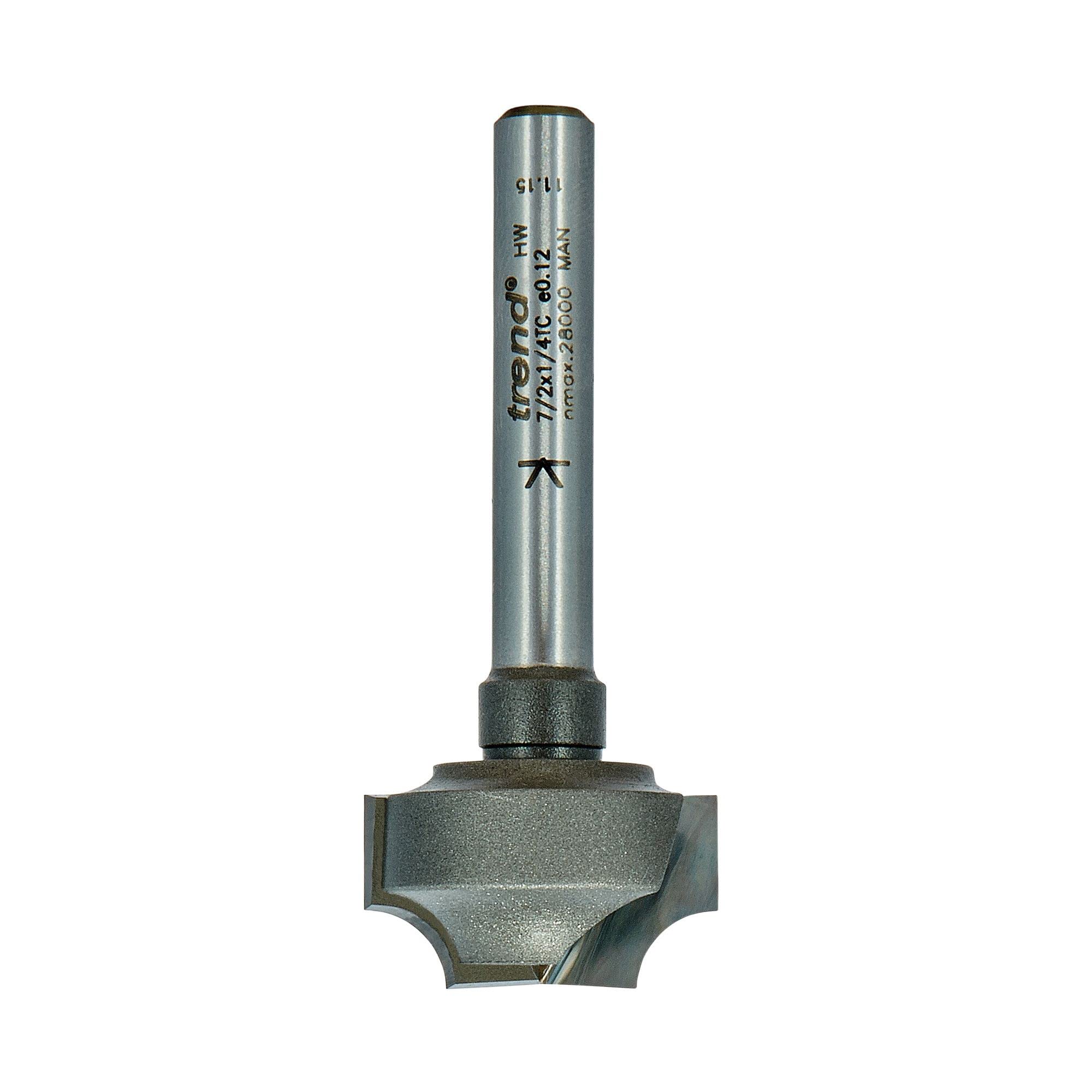Trend Professional Ovolo Rounding Over Cutter, 5mm Radius, 1/4 Inch Shank, 22mm Cut Diameter & 12mm Cut Length - Image 2